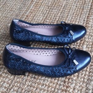 Pitillos cut-out leather shoes